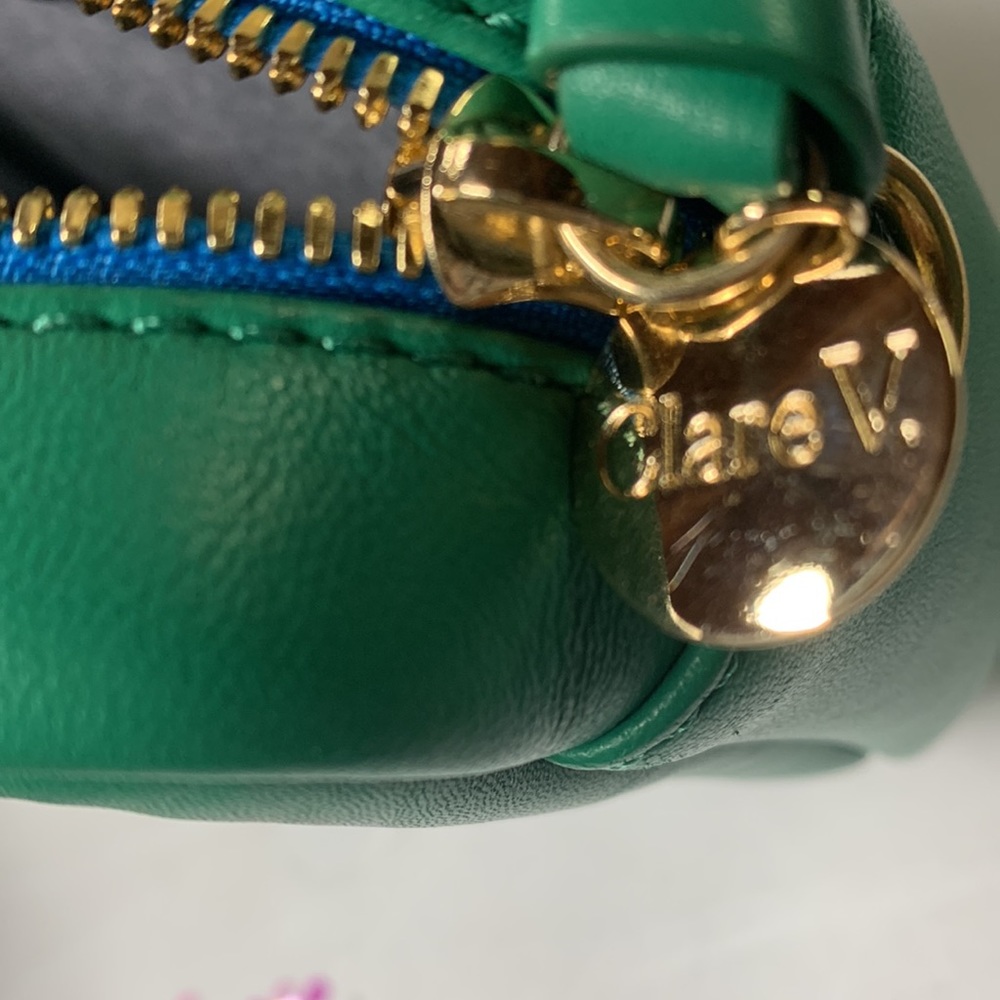 Clare V. Green Quilted Chanel Leather Midi Sac - Picture 5 of 11